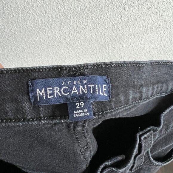 J. Crew Mercantile Black Skinny Jeans Women's 29 High Rise Stretch Denim Casual - Picture 5 of 7
